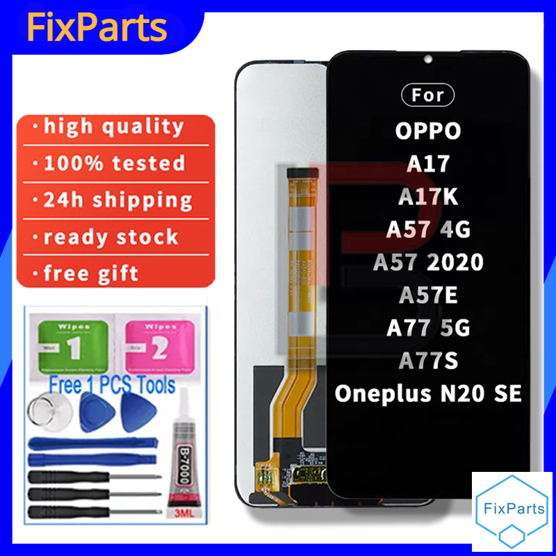 For oppo a17 a17k a57 4g 2022 a57 5g 2022 a57e a77 5g a77s oneplus n20 se lcd touch screen digitizer assembly replacement lcd