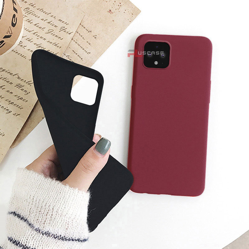 PlusCase cho Google Pixel 4 XL Ốp Lưng Đá Sa Thạch Mềm Siêu Mỏng Mỏng Bảo Vệ Điện Thoại