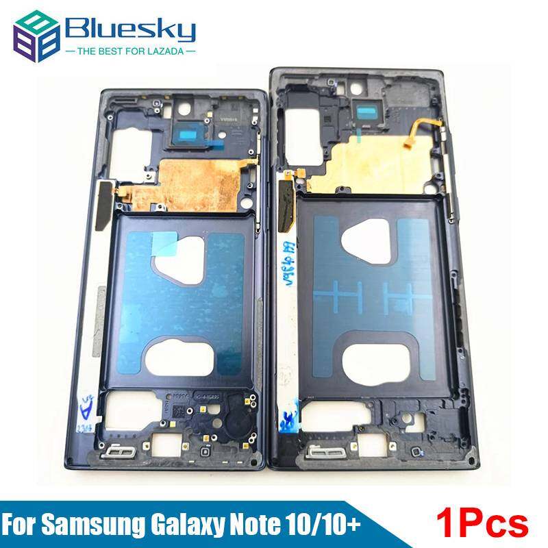 Bluesky for samsung galaxy note 10 n970 / note 10+ plus n975 middle frame housing lcd supporting plate mid frame bezel faceplate replace