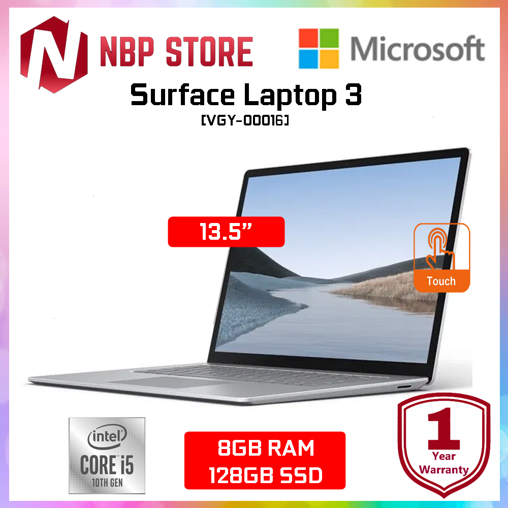 Microsoft Surface Laptop 3 VGY-00016 13.5 Platinum Metal ( i5-1035G7, 8GB, 128GB SSD, Intel, W10 ) Malaysia