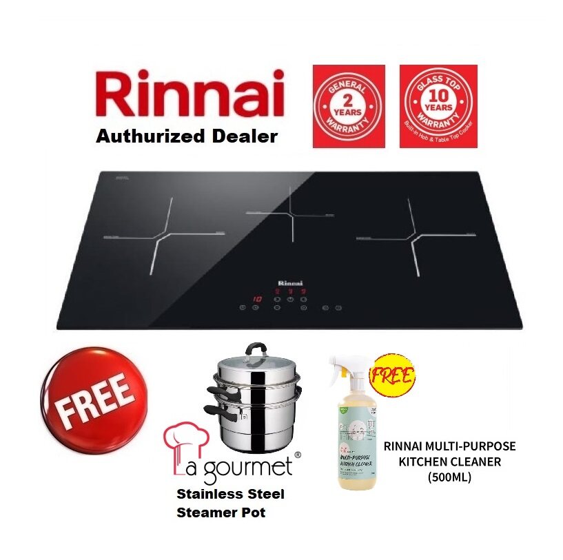 Rinnai RB7013HCB 70cm 3zone Induction Cooker Hob Electric Schott