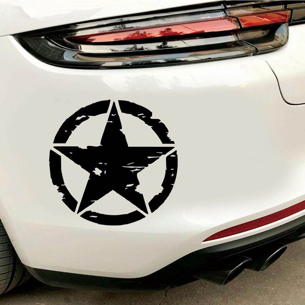 Circle Star Phản Quang Kiểu Dáng Xe Xe Cơ Thể Cửa Sổ Đề Can Sticker Trang Trí