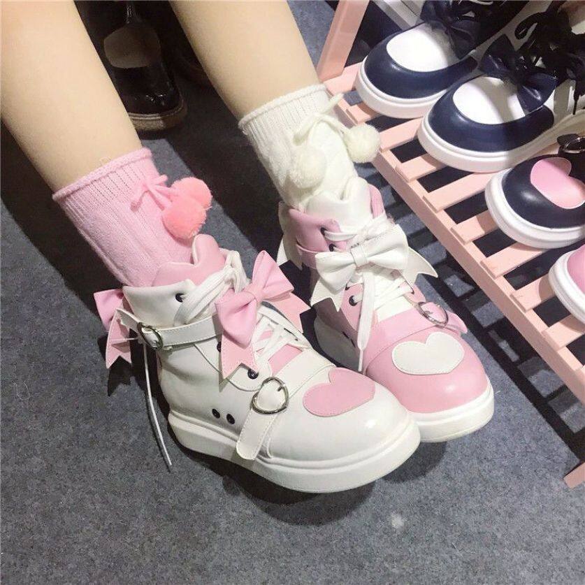 Giày Thể Thao Nữ Lolita, Bằng Da, Hàng Đầu, Phong Cách Hàn Quốc, Đi Hàng Ngày, Mùa Hè 2020 giá rẻ