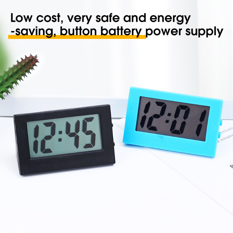 Mini Đồng Hồ Kỹ Thuật Số LED Cầm Tay Đồng Hồ Điện Tử Đa Chức Năng Đồng Hồ Điện Tử Cho Máy Tính Để Bàn Im Lặng Cho Văn Phòng Hiển Thị Thời Gian Đồng Hồ Để Bàn