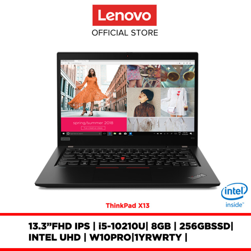 Lenovo Notebook Laptop ThinkPad X13 20T2S02R00 13.3FHDIPS/i5/8GB/256GBSSD/W10Pro/1Yr Warranty/FREE:BACKPACK,MOUSE,3YR WARRANTY Malaysia