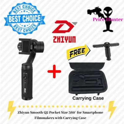 Zhiyun Smooth Q2 Pocket Size 360° for Smartphone Filmmakers with Carrying Case FREE Universal Tripod