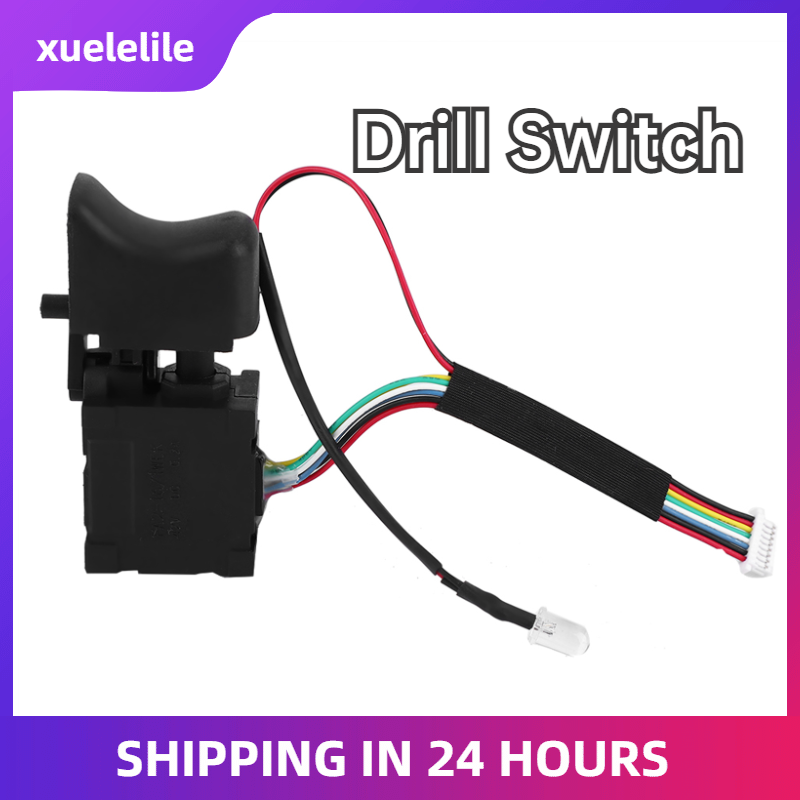 Black Adjustable Speed CW/CCW Electric Drill Trigger Switch Fit