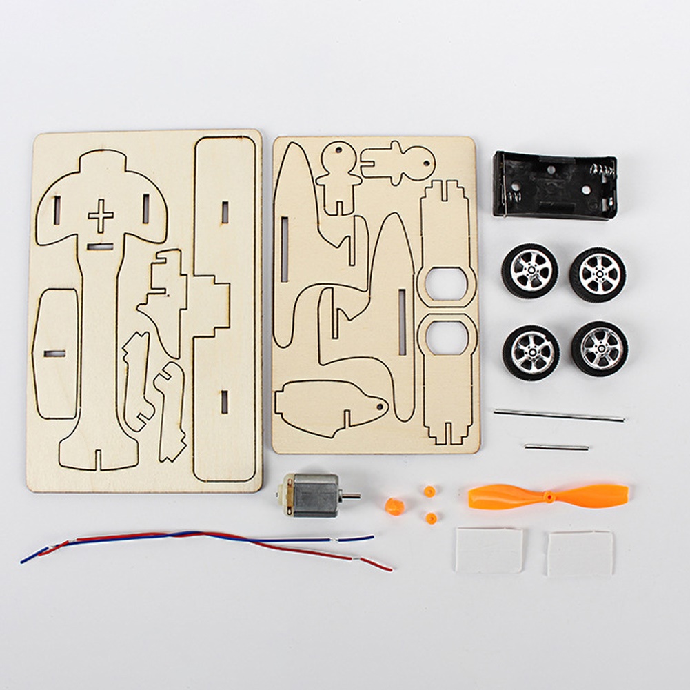 Microgood Kids DIY Lắp Ráp Máy Bay Trượt Điện Mô Hình Sinh Viên Thí Nghiệm Khoa Học Đồ Chơi