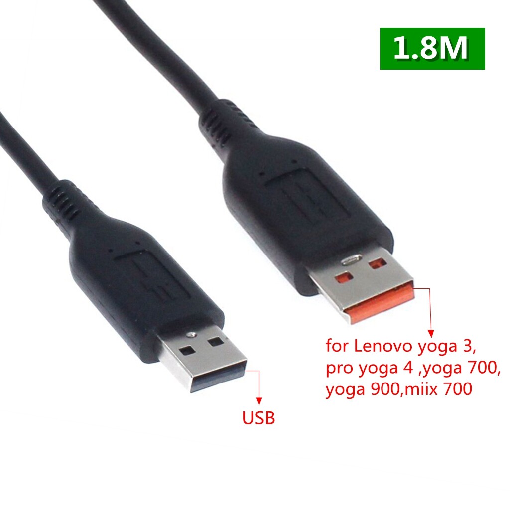 USB Charging Cable Cord for Lenovo Yoga 3 4 Pro Yoga 700 900 Miix 700 20V 2A 20V 3.25A Laptop Power Supply USB Charger