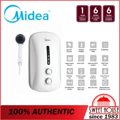 Midea Inverter Water Heater with DC Silent Pump MWH-38P3 / MWH38P3 / MWH-38P3(WH)