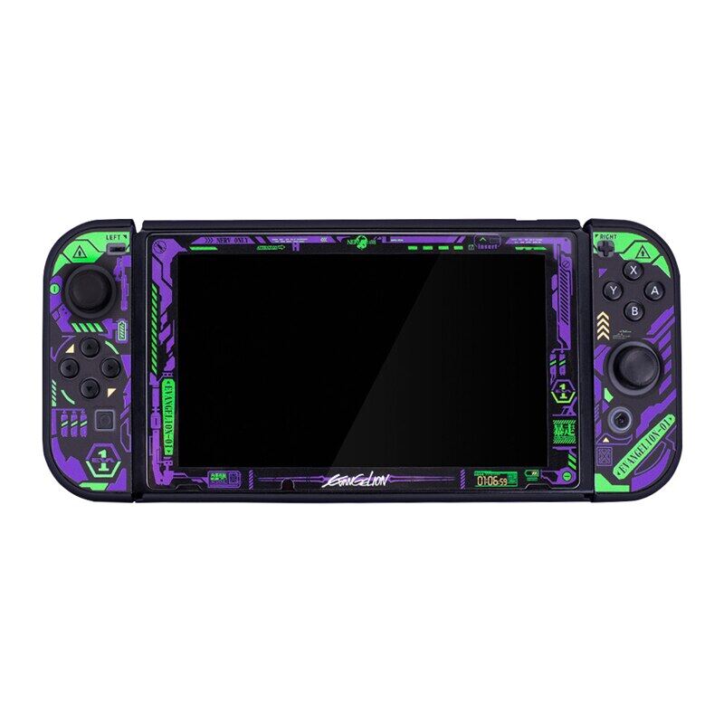 Evangelion Vỏ Bảo Vệ Với Kính Cường Lực Cho Nintendo Switch Vỏ Cứng Điều Khiển Joycon Đầy Đủ Hộp NS Cho Phụ Kiện Công Tắc