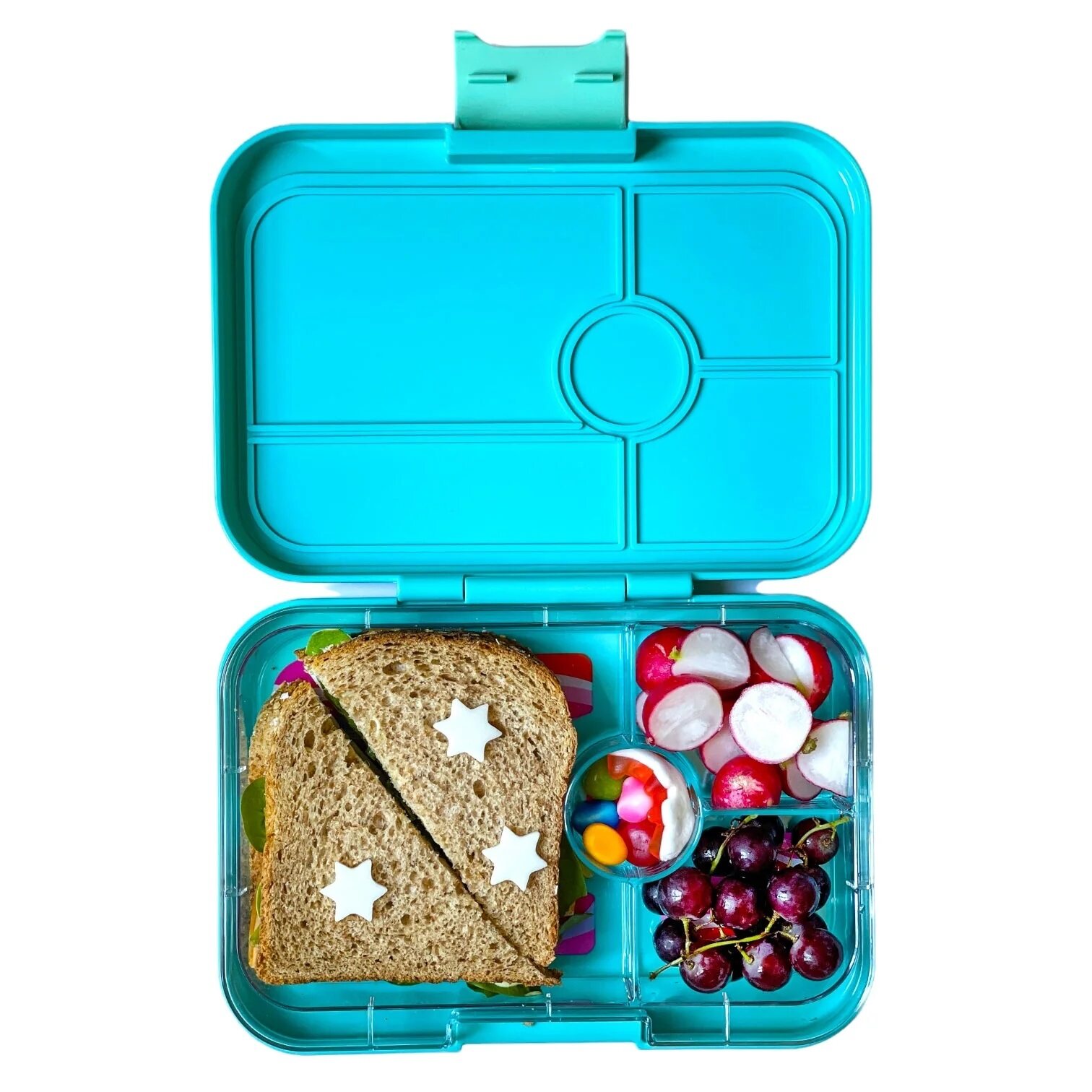 Yumbox Lunchbox w. 4 Rooms - Bento Tapas - Antibes Blue Groovy