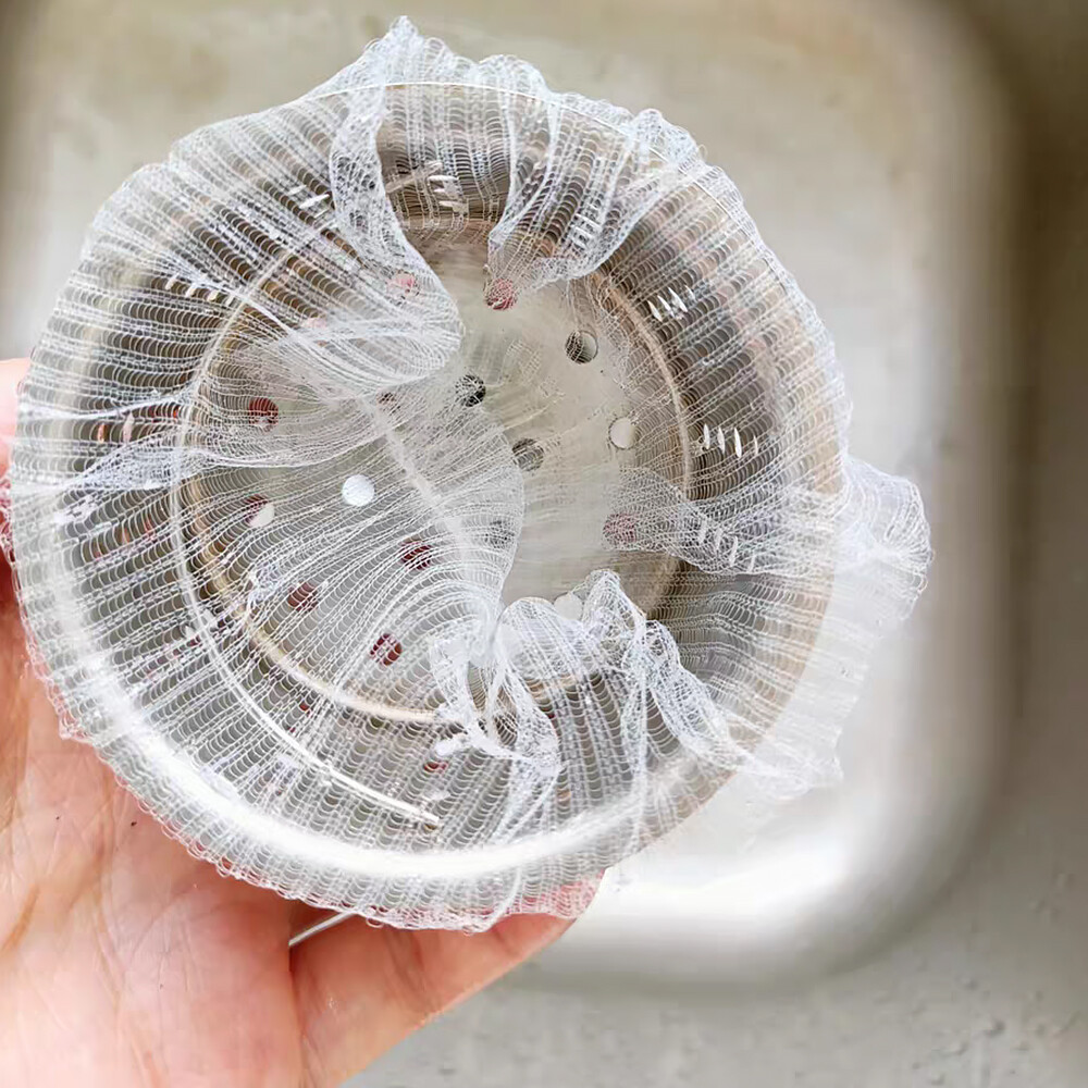 100pcs/200pcs/500pcs Kitchen Sink Net Filter Sink Basket Bag Drain Strainer Filter Net Prevent Clogs 9cmx9cm