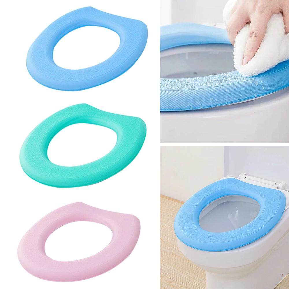 GGQT Toilet Seat Warmer Cover Adult Padded Cushion Sticky EVA Bathroom Soft Thicker Warmer Toilet Seat Pads 