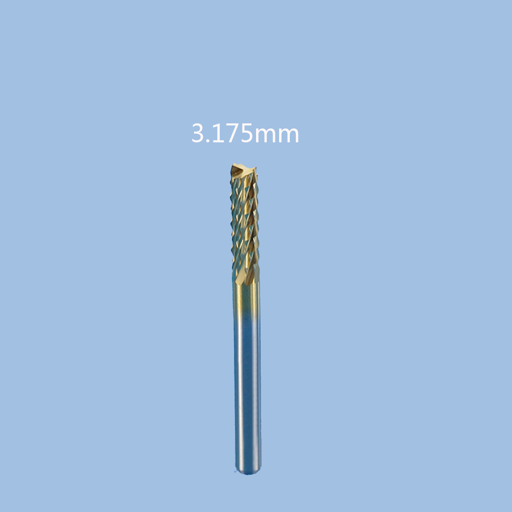 Easyeah cnc pcb shank grinding machine titanium coated drill bit milling cutter edge cutter end mill