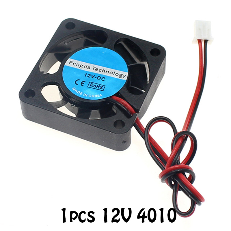 3D Printing Brushless Cooling Fan 3D Printer Accessories 3 Pin Wire Radiator for Makerbot Extruder 12V 4010