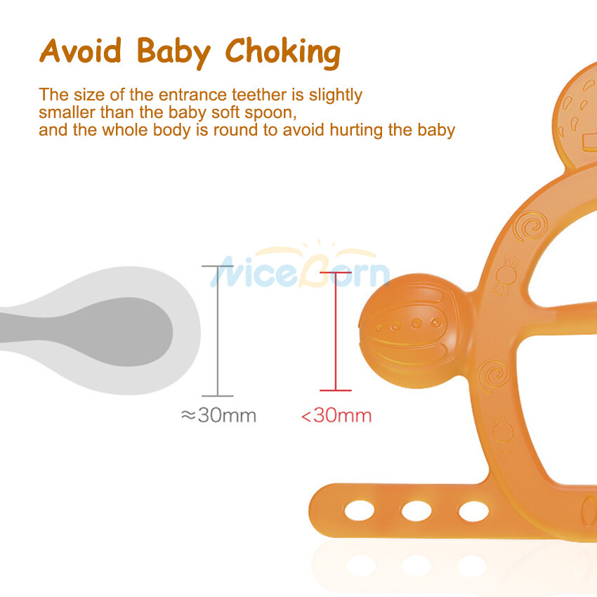 NiceBorn Baby Silicone Teethers  Wristband Teether Newborn Chewing Bite Pacifiers Teethers Smoother Teether Baby Toy BPA Free Toddlers Infant Soother Mini Cute Baby Adjustable Chew Teething Toys for Soothing Sore 3-12 Months Babies