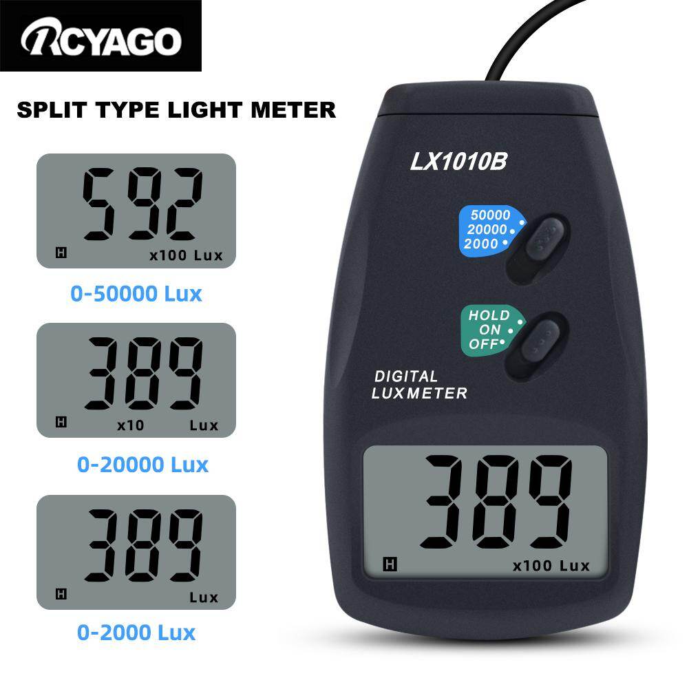 RCYAGO Digital illuminance meter 0 - 50000 Lux photometer Light Meter