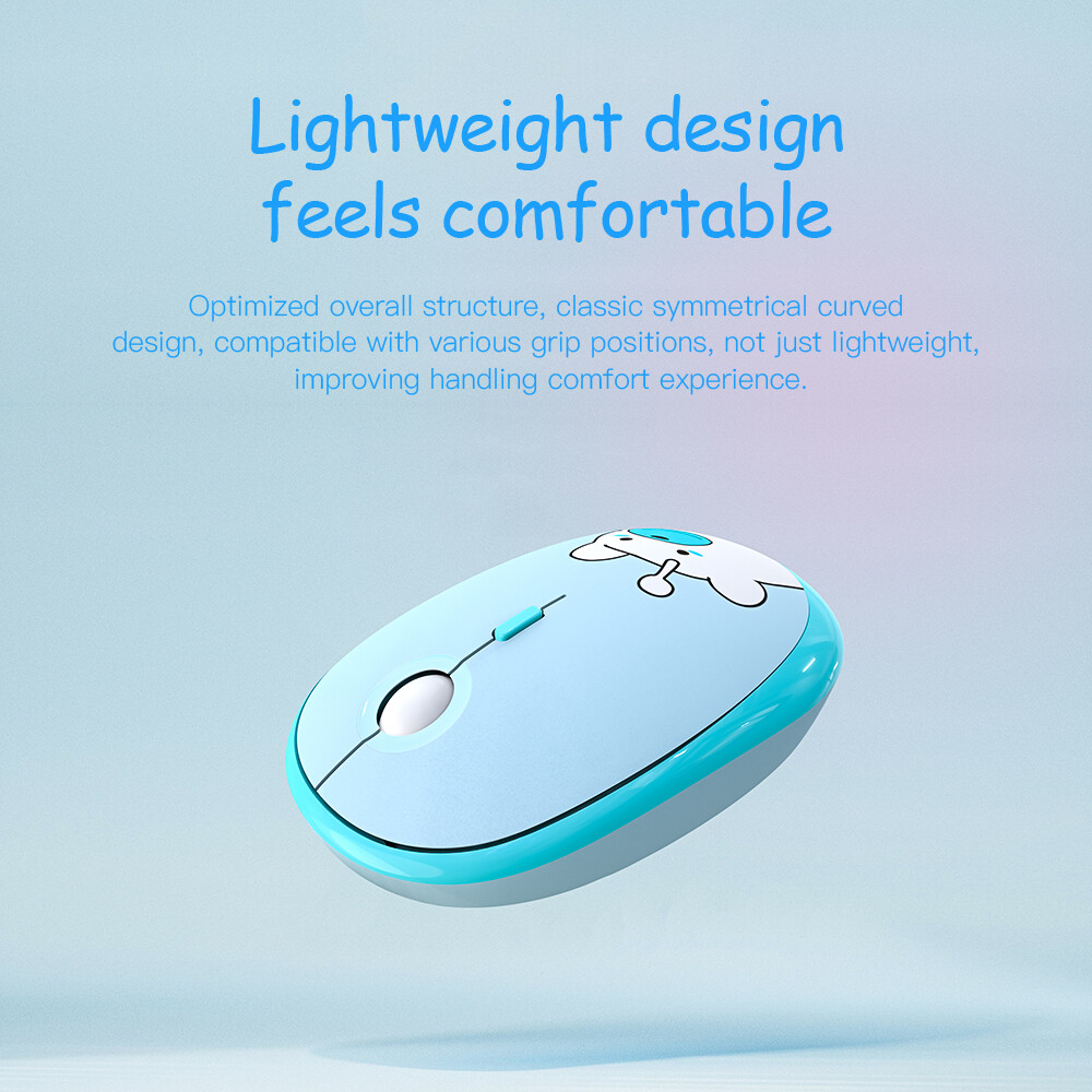 【2023】Hoco Cute Cartoon Wireless Mice Computer Mouse for Laptop Silent Buttons 2.4G with USB Mini Receiver, 800 DPI 1200 DPI With 3 Adjustable DPI For PC Laptop