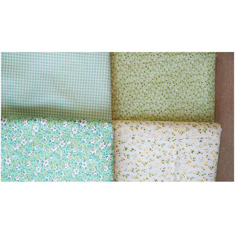 Bộ 4 miếng vải bằng cotton kích thước 50*50cm/25*25cm dùng làm khăn trải bàn trang trí làm rèm cửa - INTL