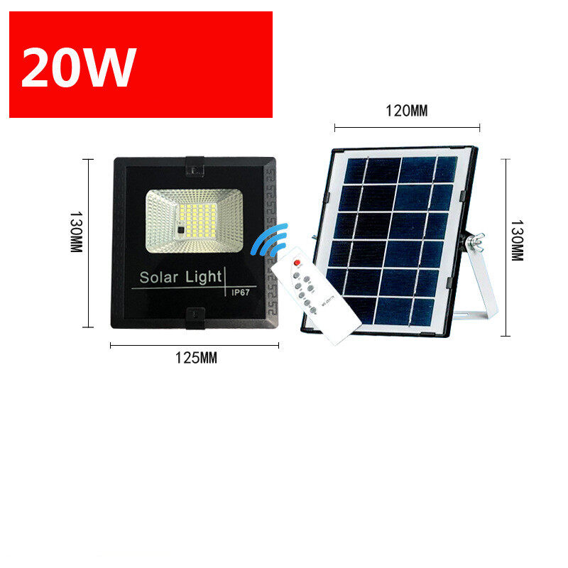 【Malaysia Shipped in 24 hours】Solar Led Lights Outdoor Flood Light 20W