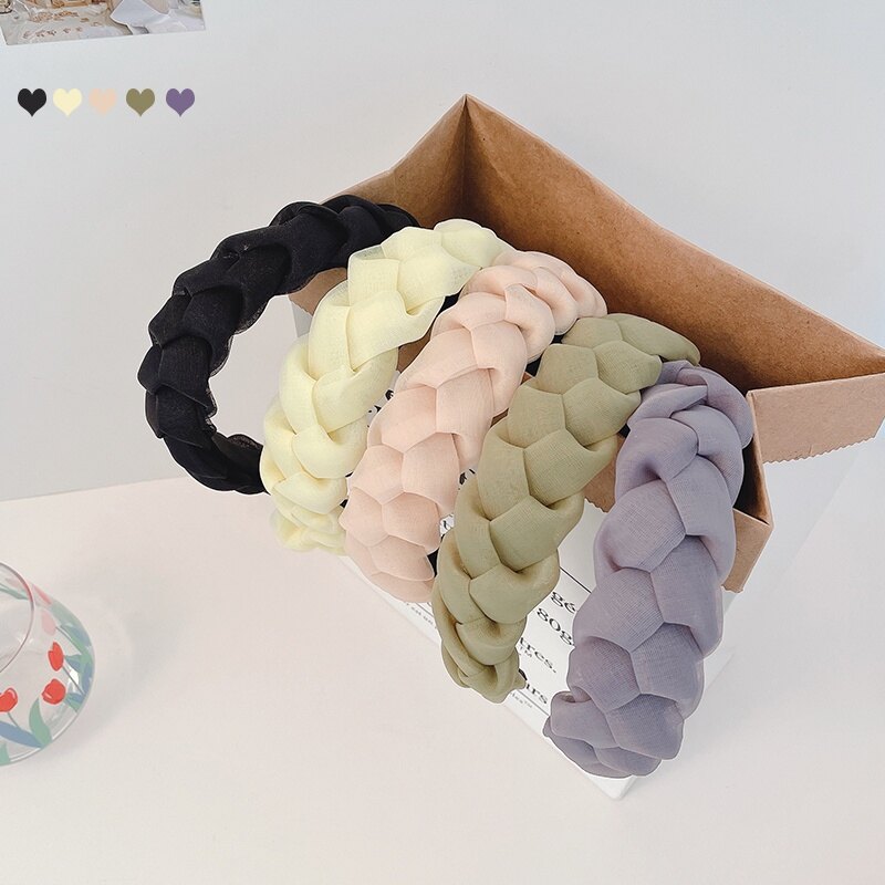 Korean Style Braids Headband For Women