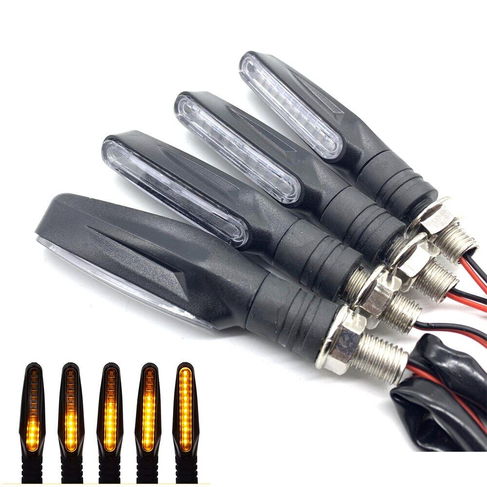 4 pcs Motorcycle Turn Sequential Signals LED Turn Signal Flowing Water  Flashing Lights Tail Stop Indicators Direction Indicators | Lazada Singapore