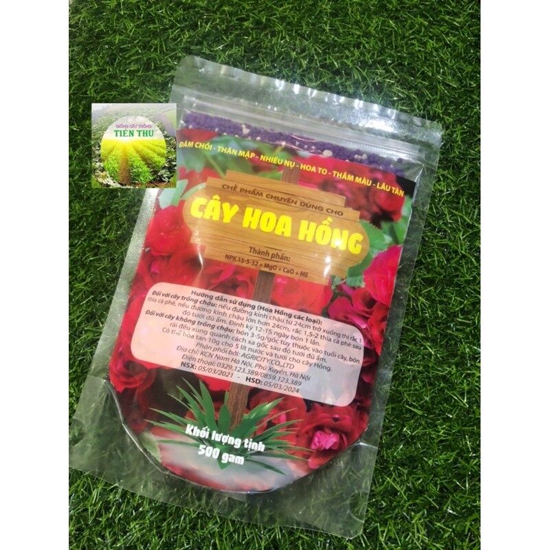 PHÂN BÓN CHUYÊN DÙNG CHO CÂY HOA HỒNG (500gr/gói)
