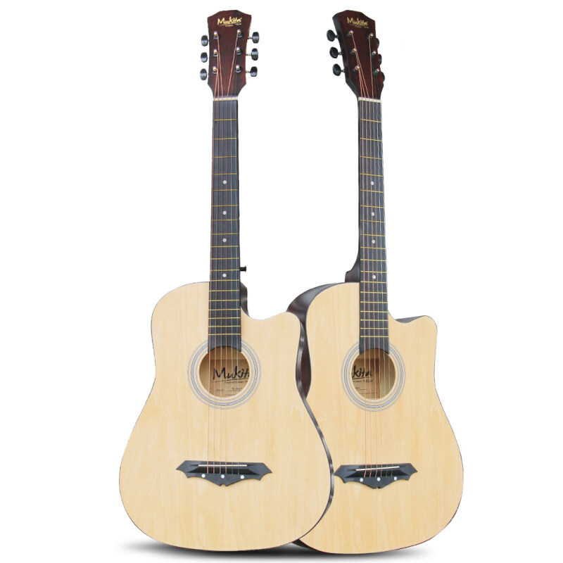 Mukita by BLW Standard STUDENT SERIES Acoustic Folk Cutaway Basic Guitar 38 Inch for beginners Malaysia