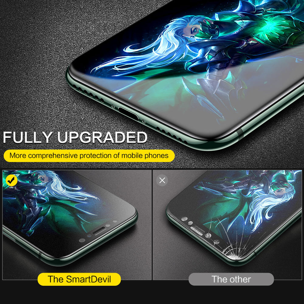 Miếng Dán Kính Cường Lực SmartDevil IPhone11 Màng Mờ iPhone Se2, IPhone Se Bao Phủ Toàn Màn Hình IPhone11Profull Miếng Dán Điện Thoại Di Động HD Chống Vân Tay Mờ Cho Trò Chơi Thể Thao Điện Tử Trọn Gói IPhone11Pro Max