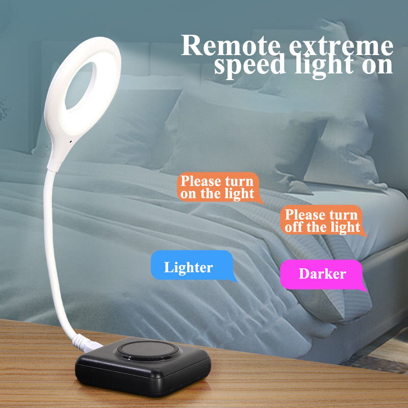 USB voice controlled small night light artificial intelligence control mini atmosphere LED bedside