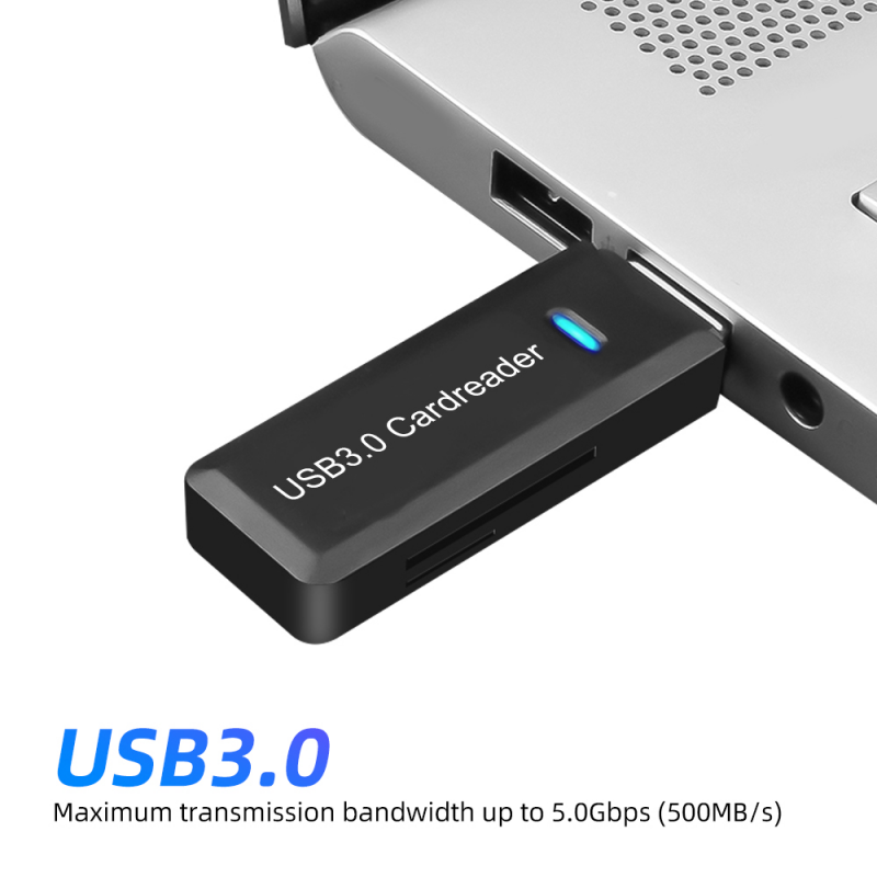GUUGEI Đầu Đọc Thẻ USB3.0 2 Trong 1 Đầu Đọc Thẻ Nhớ Micro SD TF Đầu Đọc Thẻ 2.0 Ổ Đĩa Flash Cho Máy Tính Xách Tay Máy Vi Tính