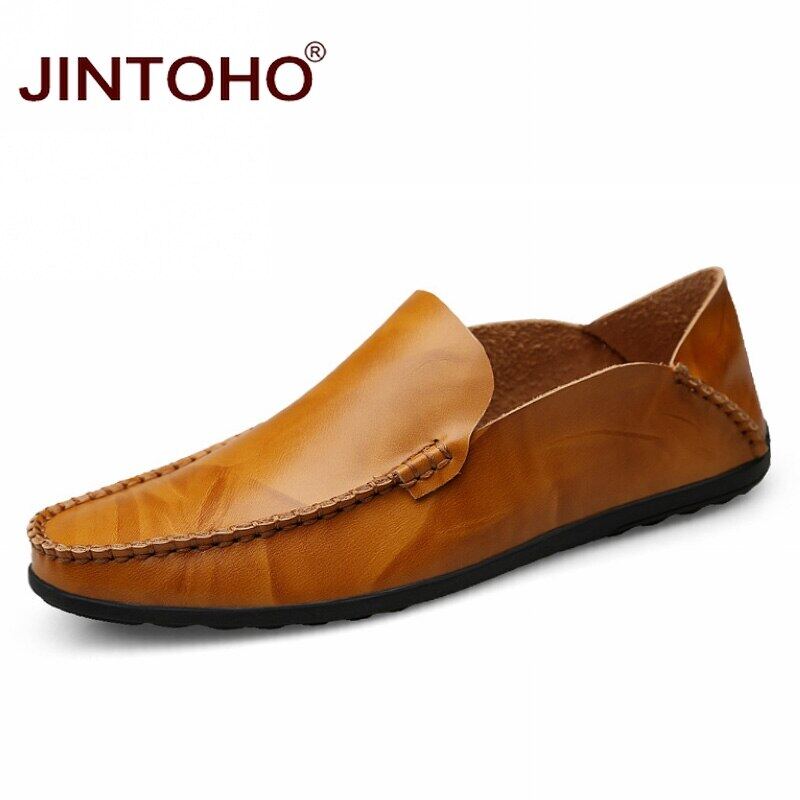 Genuine leather clearance loafers for men