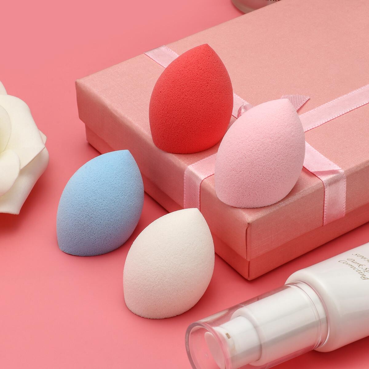 BEAUTYBIGBANG 1pc Random color Smooth Makeup Foundation Sponge Blender Blending Puff Flawless Powder Beauty Tool Beauty Egg  Soft Sponge, Smooth Powder Puff