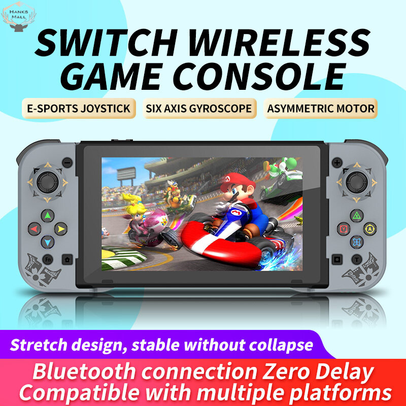 HK Mobile Phone Gamepad Bluetooth-compatible 5.0 Wireless Game Controller Retractable Joystick Compatible For Ios/android