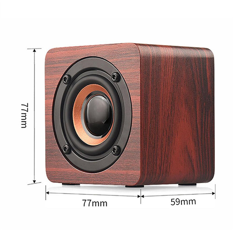 Loa Bluetooth Nhỏ Gọn Bằng Gỗ Loa Siêu Trầm Cho Điện Thoại Thông Minh Máy Tính Bảng Máy Tính Xách Tay Loa Bluetooth Không Dây Cho Điện Thoại Di Động