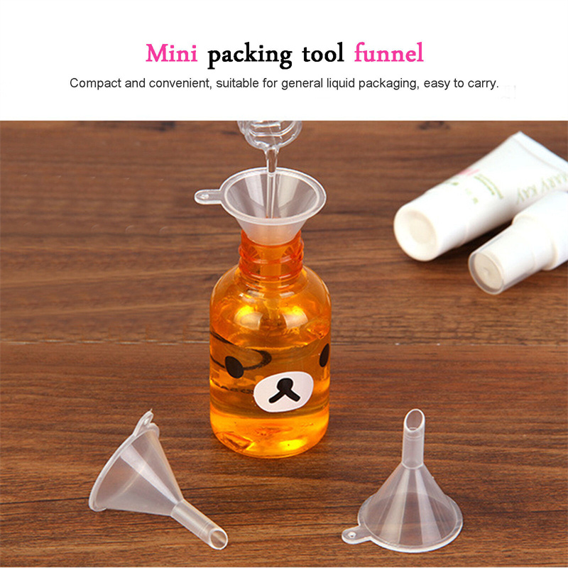 Mini Funnel Plastic Transparent 3/5cm Small Mouth Multi-Purpose Supplies Liquid Packaging Tools Laboratory Small Equipment