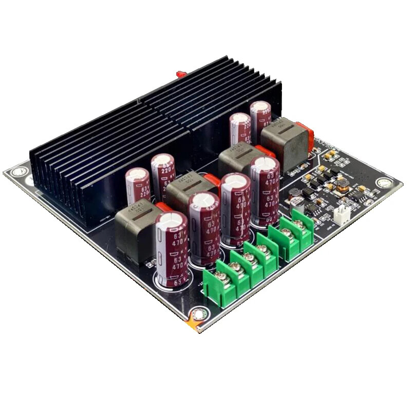 Hifi dual core tpa3255 stereo amplifier board 2 channel 600w+600w class d digital power amplifier tl072 op amp 19v-52v