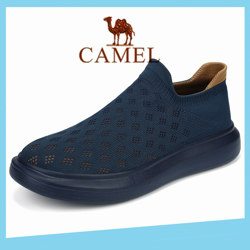 Camel Đôi giầy đen Giày nam giày thể thao giày chạy bộ 45 46 Camel giầy