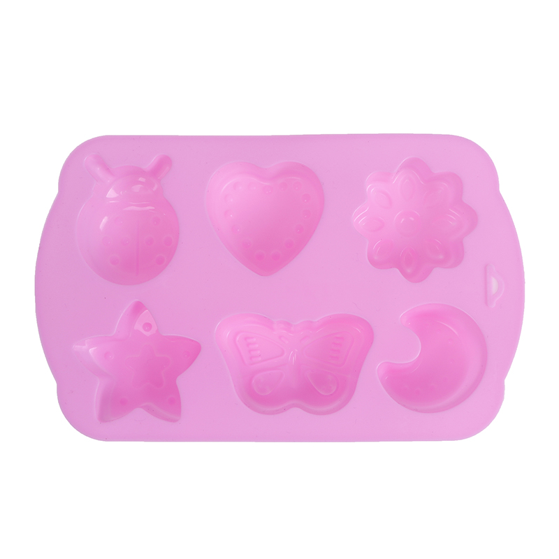 Côn Trùng Hình dạng Khuôn Silicone trang trí bánh 6 lưới đa chức năng handmade khuôn
