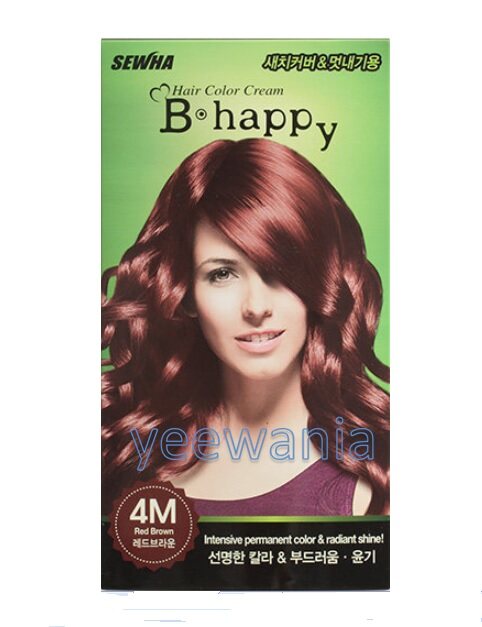 Hot Sales] (Sewha) [Richenna] B Happy Korea Shampoo Bubble Hair Color Cream  (Shampoo Type Easy Self Hair Dye) | Lazada