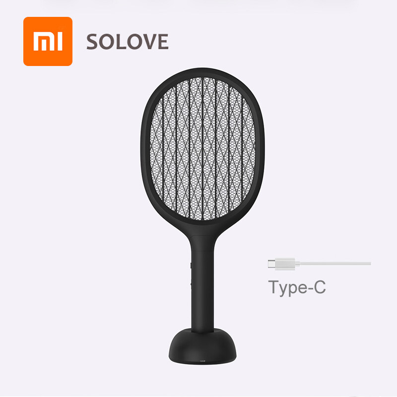 Xiao mi solove Vertical Electric Mosquito Swatter P1 Usb Rechargeable Mosquito Killer Handheld Fly Killer Swatter Home Smart Singapore