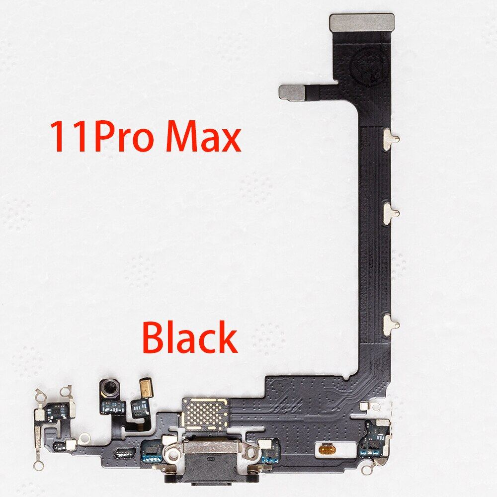 1Pcs Charger Port Flex Ribbon For Iphone 11 12 Pro Max USB Dock Charging Connector Data Flex Cable Replacement Parts