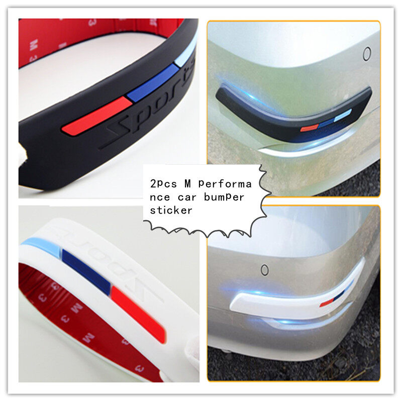 2023 2pcs Wow glue M Power M performance car bumper sticker For BMW E46 E60 E64 E70 E83 E85 E87 E90 F10 F20 F30 1 2 3 5 7 X