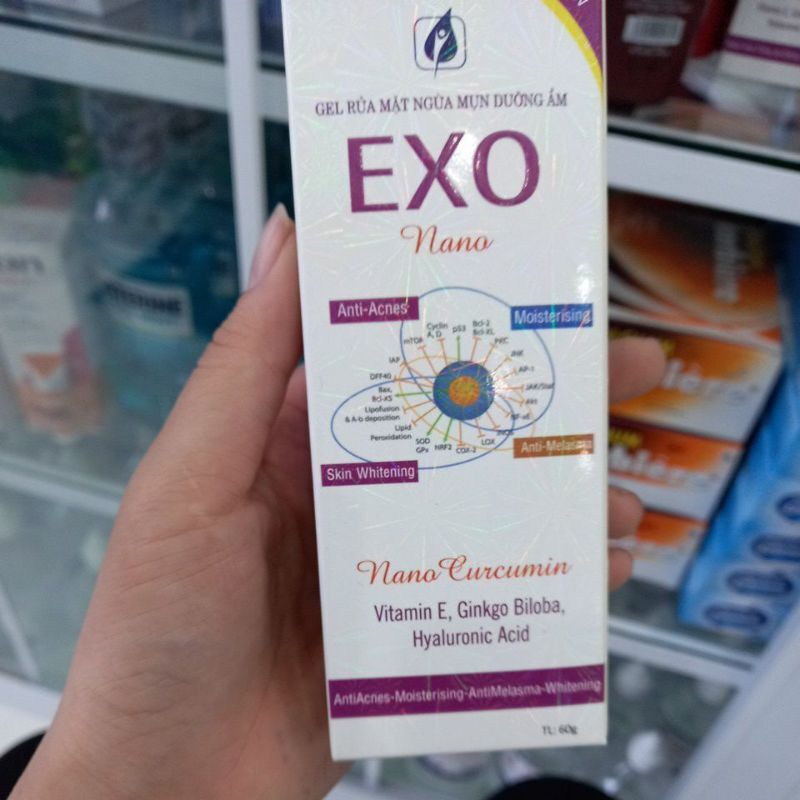 sữa rửa mặt nghệ nano exo