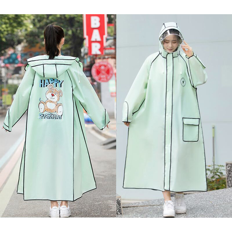 Raincoat vogue Long money Adult money To prevent heavy rain rain cape EVA