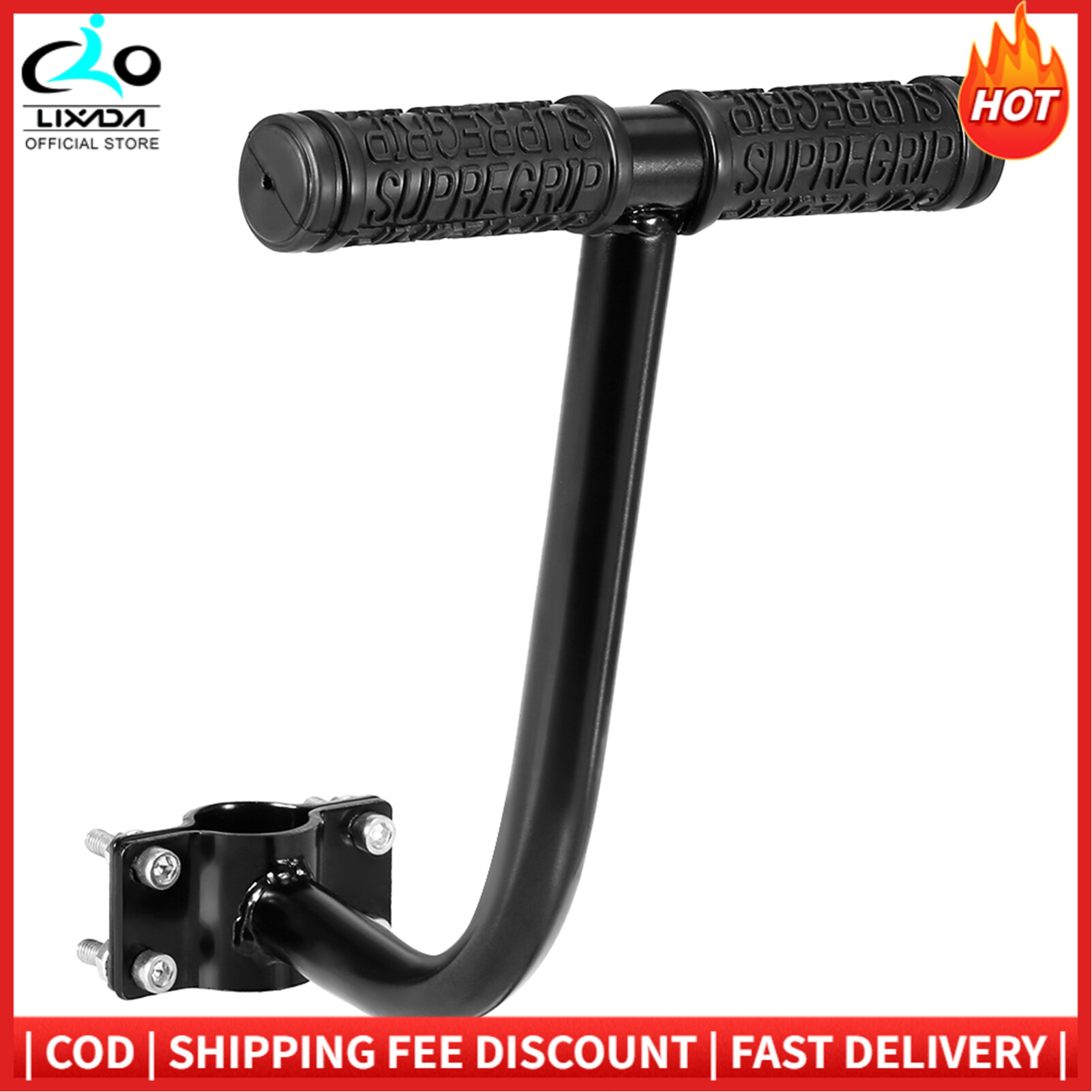 Bicycle Rear Seat Handle Grip Kids Safety Handle Grip Bikes Child Back Seat Armrest Bicycle Accessory Lixada