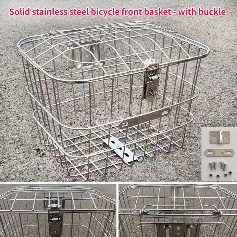 stainless steel bicycle basket