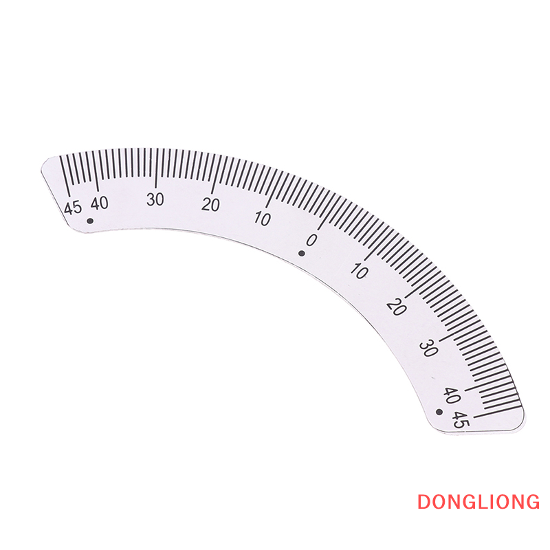 DONGLIONG Angle Plate Scale Ruler 45 Degree Angle Arc Measuring Gauging Tools Caliper