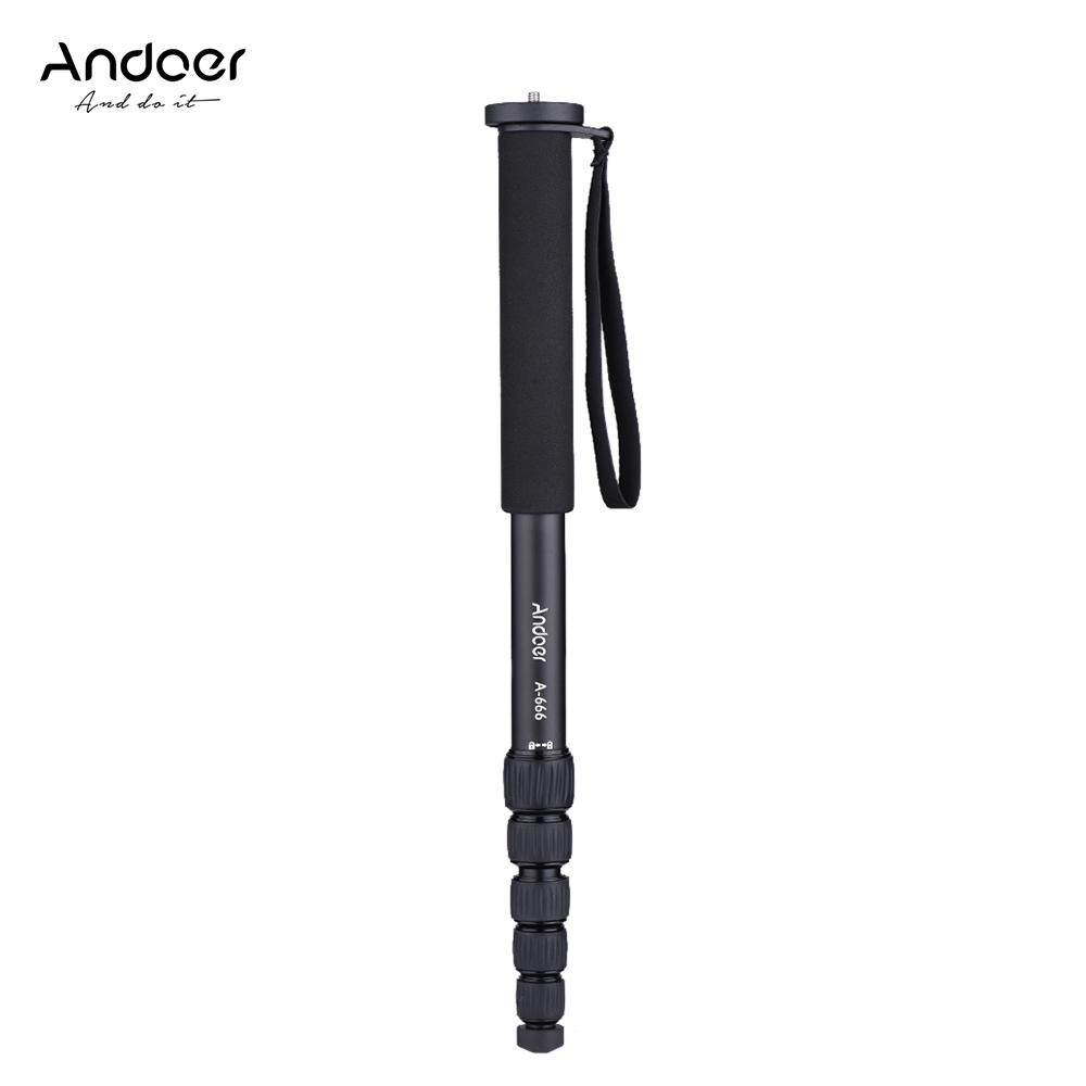 Andoer A-666 181cm 5.9ft Telescoping Aluminum Camera Monopod Unipod Stick 6